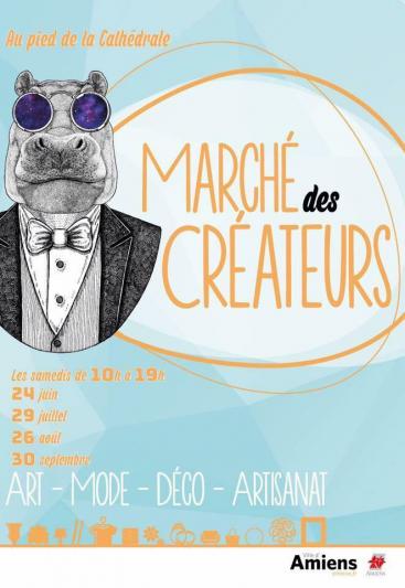 Affiche marché des créateurs Amiens